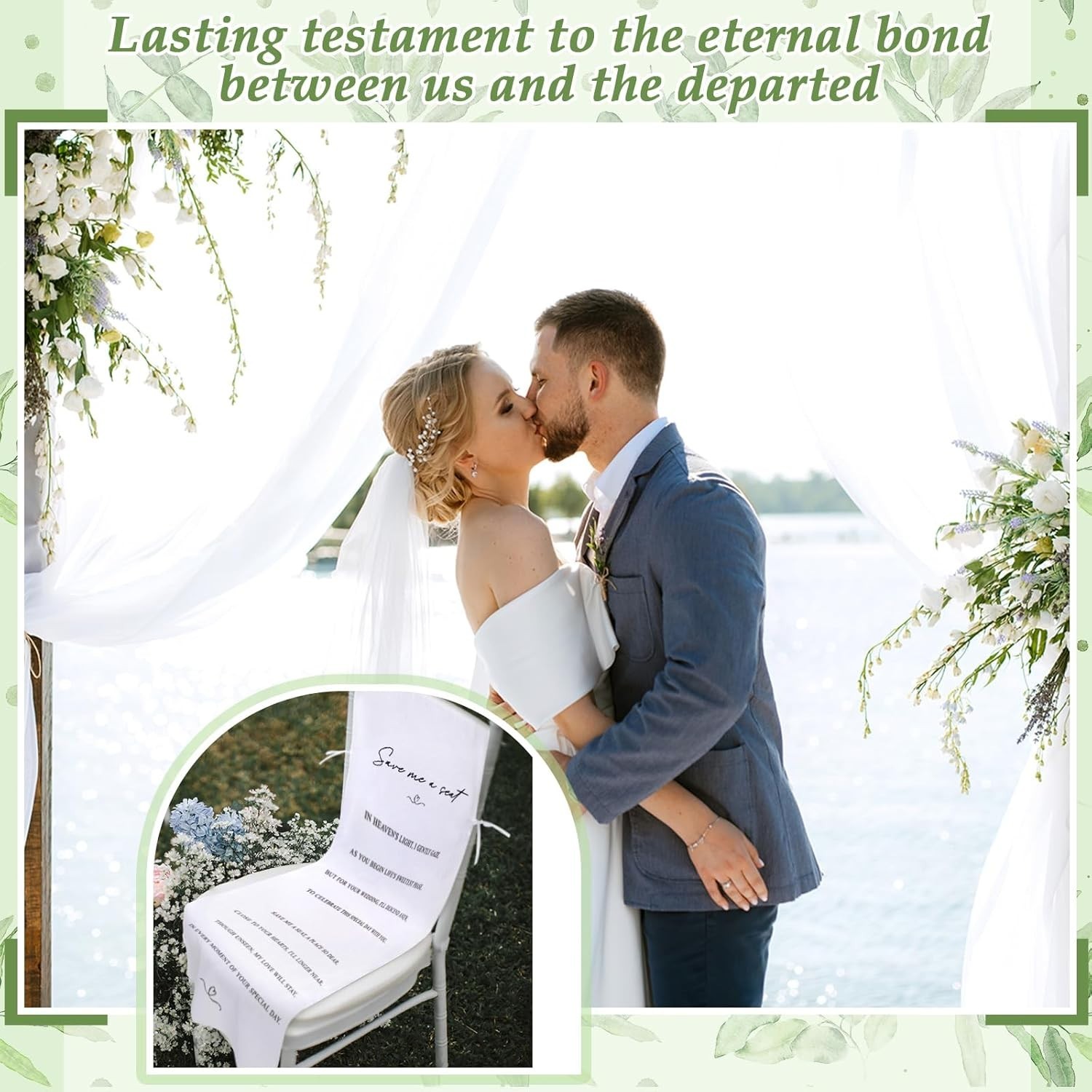 Wedding Reserved Chair Sign Memorial Heaven - Seating Decor for Loved Ones