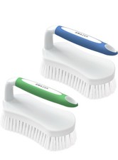 Scrub Brush for Cleaning Comfort Grip Shower Scrubber Flexible Stiff Bristles wi