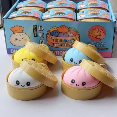 Dumpling Squishy Mystery Blind Pack   Soft Bun Stress Toy Random Surprise US