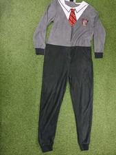 Harry Potter Gryffindor Costume One Piece Jump Suit Medium 8/10 Gray Pijamas