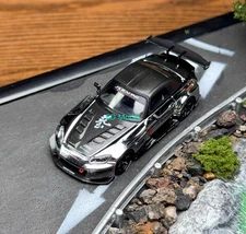 BN Inno 1:64 Silver Carbon S2000 JS Racing Sports Model Diecast Metal Car 