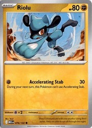 Riolu 076/132 Mega Evolution Common Pokemon Card