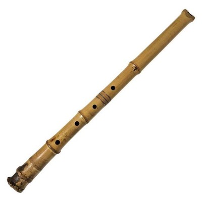 Rare Shakuhachi, Kinko-ryu, Takeji, 5 holes, 1 seal, split into two pieces