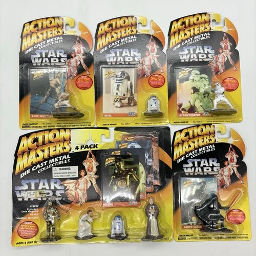 Star Wars Action Masters Die Cast Stormtrooper Die-Cast Metal Figures Lot Of 5