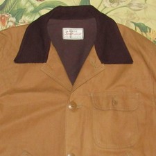 Vtg SEARS & ROEBUCK Tobacco Brown Barn Coat Jacket XL