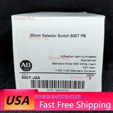 NEW AB Bulletin 800T-J2A Oil Tight Selector Switch 3 POSITION Maint US Free Tax