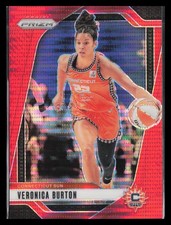 2024 Panini Prizm WNBA #35 Veronica Burton Red Pulsar Prizms #/299