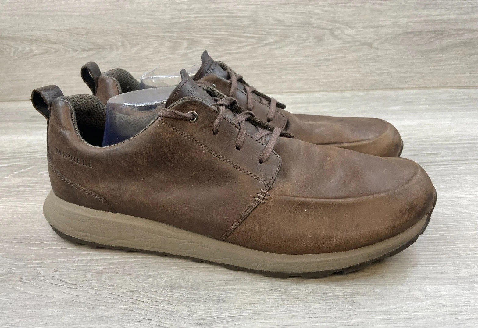 Merrell Ashford J99413 sneaker da uomo escursionismo stringate in pelle 14 marrone scarpe casual