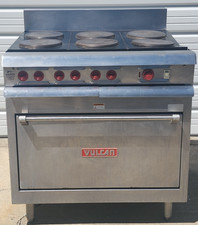 VULCAN VR40 36" ELECTRIC RANGE w/ 6 FRENCH PLATE & CONVECTION 0VEN 208V