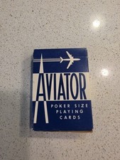 Aviator Poker 914 Playing Cards Blue US Playing Card Co Vintage Made in USA