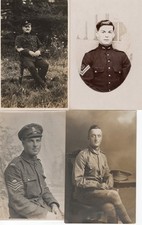 6 x WW1 Royal Artillery photographs with badges & Guns