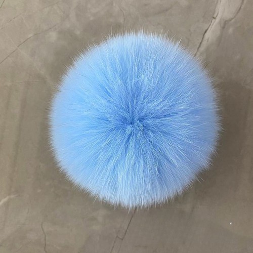 Pompones de piel de zorro natural 10 cm 13 cm 14 cm bolas artesanales esponjosas para tejer hágalo usted mismo 2 piezas - Imagen 29 de 46