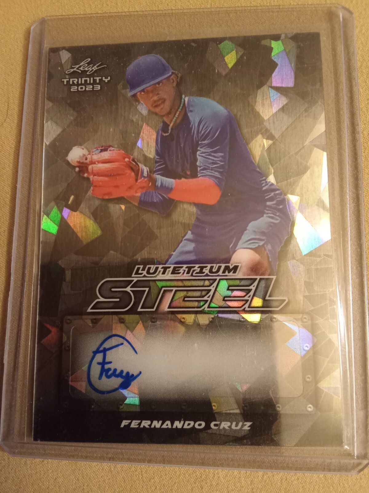 2023 Leaf Trinity STEEL Lutetium Fernando Cruz #5/10 AUTOGRAPH #S-FC1 Rookie