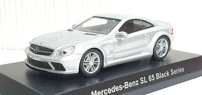 Mercedes R230 SL 65 AMG Black Series white diecast model car SL65 Kyosho 1:64