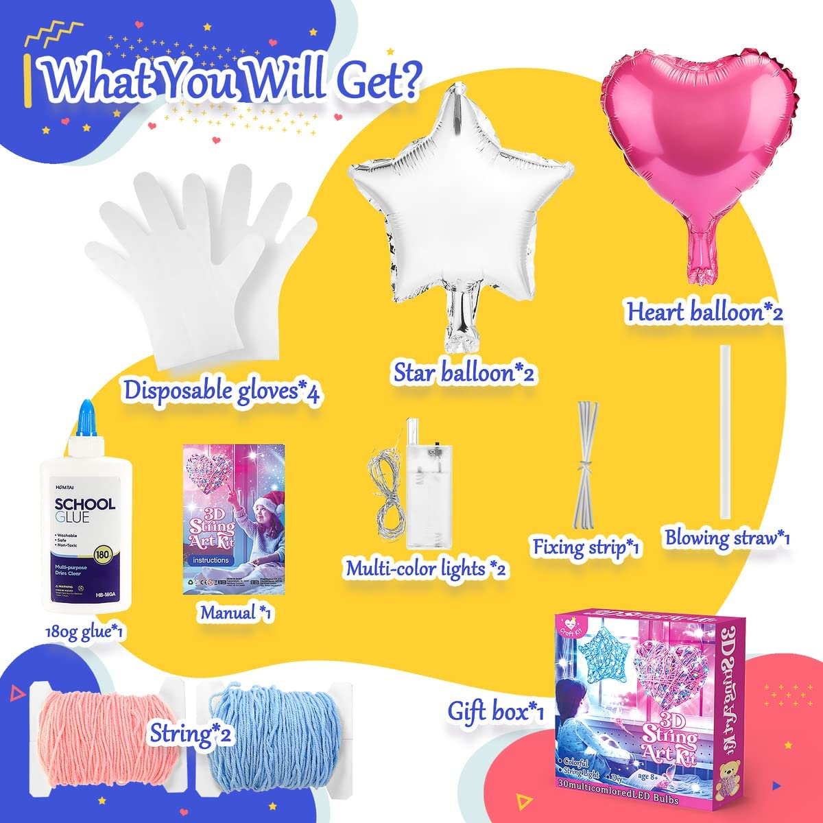 3D String Art, 8 9 10 11 Year Old Girl Gifts for 814 Year Olds Girl