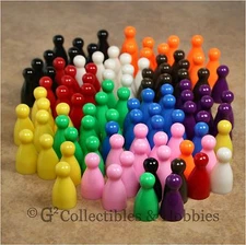 NEW Set of 100 Halma Pawns - 10 Colors Board Game Playing Pieces 25mm Pawn