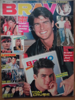 BRAVO 23 - 1987 (1) Tom Cruise Stallone Bon Jovi Curiosity killed Cat Den Harrow