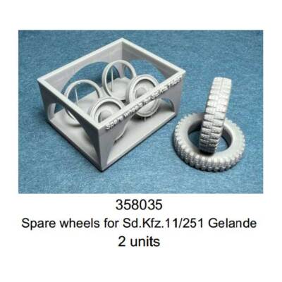 Minor 1/35 SdKfz.11/251 Spare Wheels