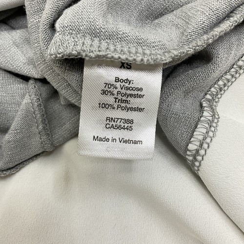 J. Crew Drapey Tank Top Gray Silky Hem Sleeveless Size XS - Picture 4 of 6