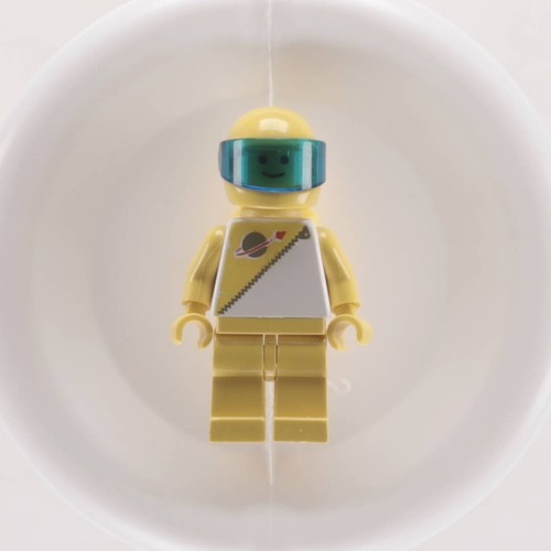 LEGO Vintage Futuron-gelbe Minifigur - SP016 1987 Space Futuron Minifigur-fcgk