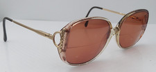 Vintage BerDel Ginger Brown Translucent Oval Sunglasses Italy FRAMES ONLY