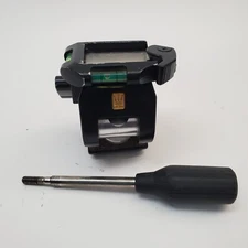 SLIK Pan/Tilt Head Tripod Mount w/Quick Release Plate & Bubble Levels - SH-707E