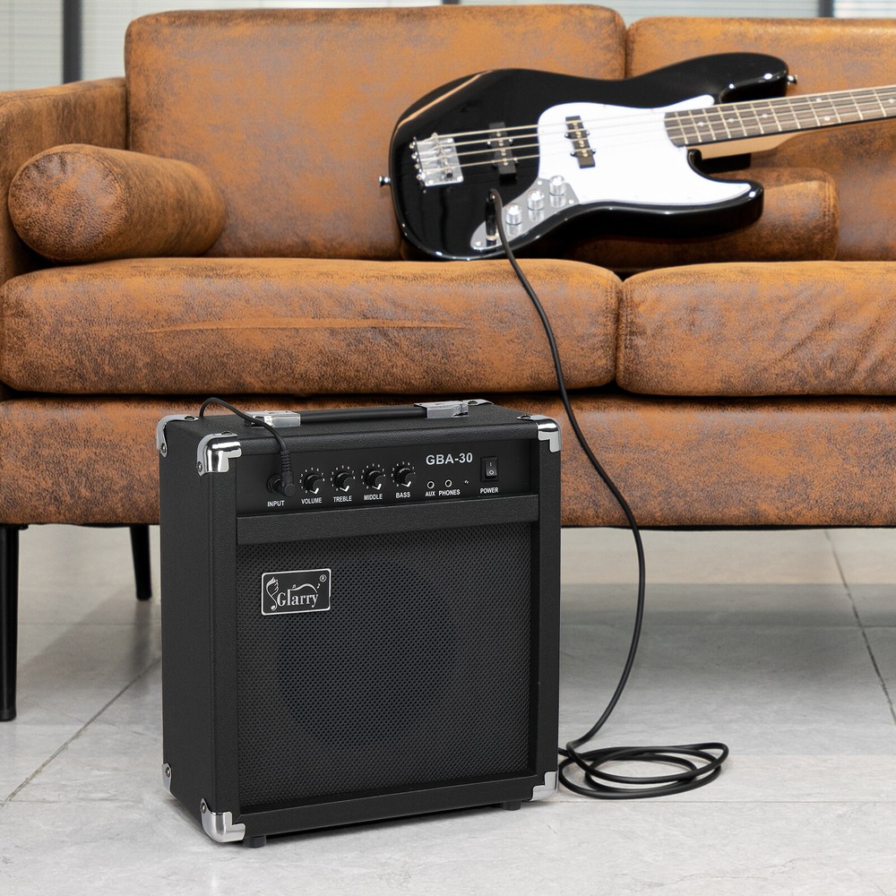 Glarry 30W GBA-30 Electric Bass Amplifier Black Glarry 30W GBA-30 Electric Bass Amplifier Black