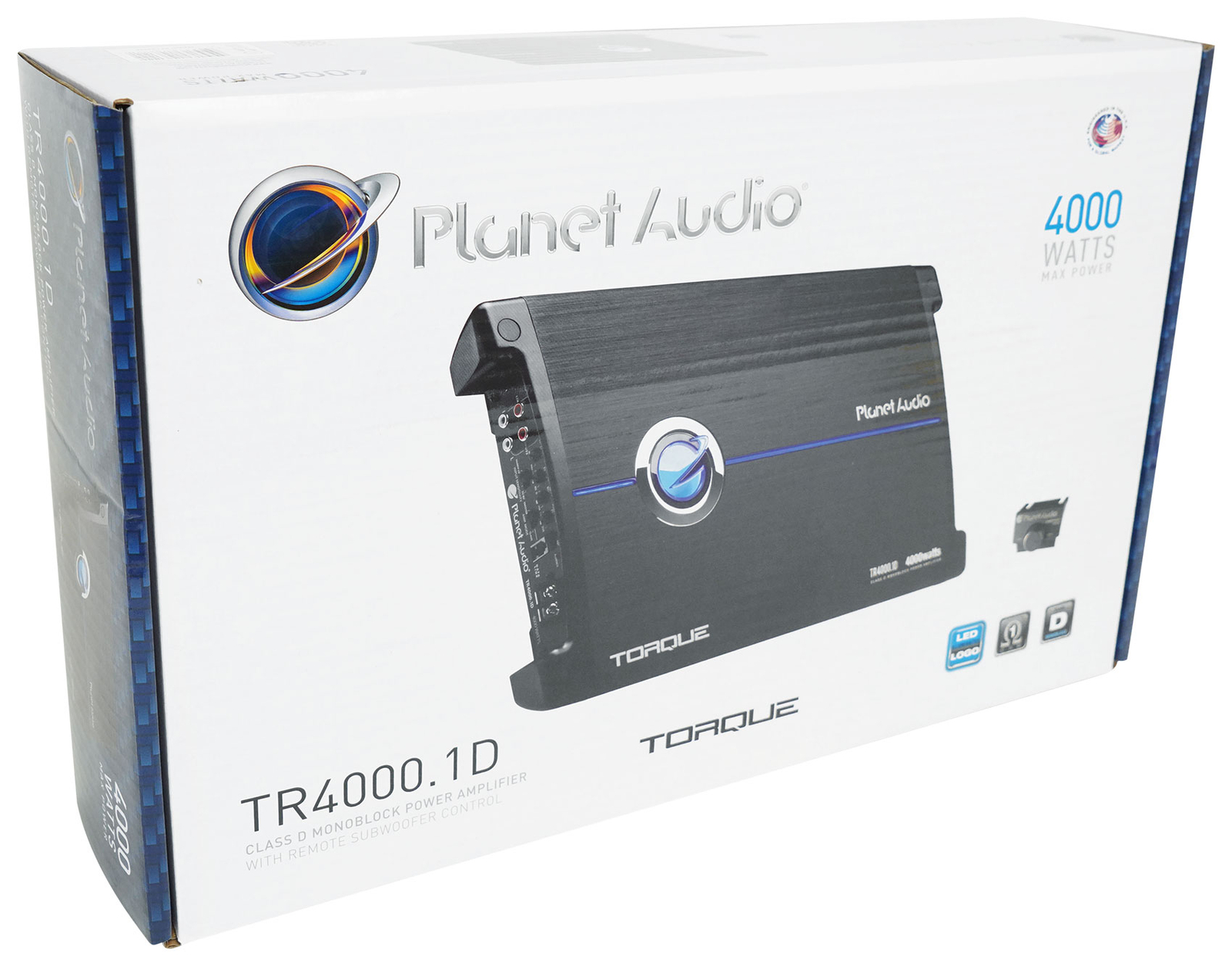 Автомобильный монофонический усилитель Planet Audio TR40001D мощностью 4000 Вт класса D на 1 Ом Комплект усилителей
