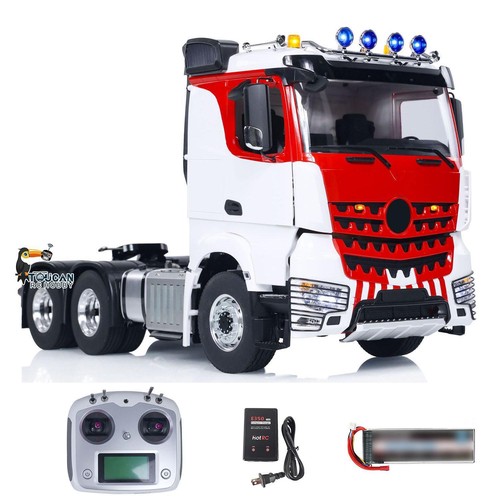 LESU 6x6 1/14 RC RTR Highline Tractor Camión Control Remoto Coche Luz de Sonido de Humo - Imagen 4 de 12