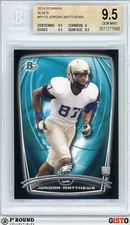 POP 1: Jordan Matthews RC BGS 9.5: 2014 Bowman Black Rookie Card Gisto #R110. rookie card picture