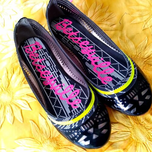 7 New NWT Adorable BETSEY JOHNSON Betseyville Vegan BALLET FLATS Slippers SHOES - Imagen 3 de 12