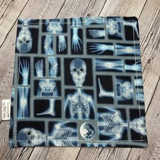 EDC HANK W/MICROFIBER BACK 8  - SKELETON SKULL ARM LEG FOOT HAND HANDKERCHIEF