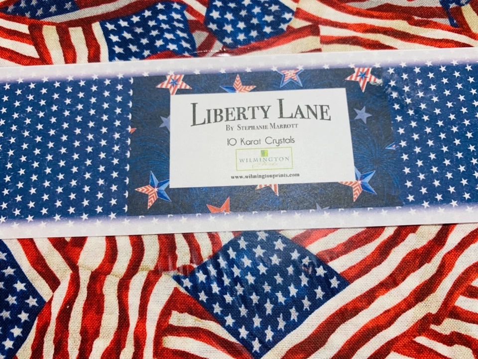 WILMINGTON FABRICS PATRIOTIC LIBERTY LANE Cotton Fabric Layer Cake 10" Sq's 42 - Image 2 of 3