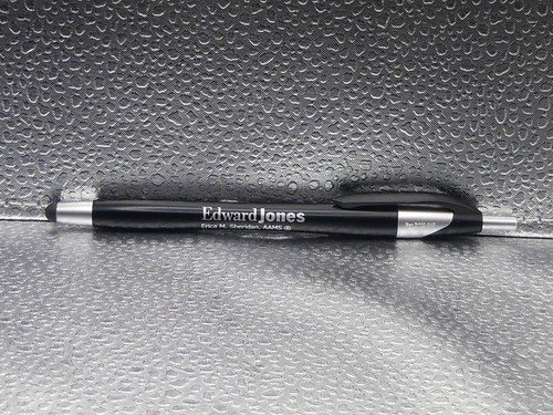 Edward Jones Black Gray Lexington Michigan Financial Advertising Ballpoint Pen