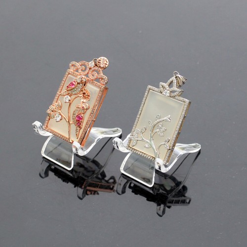 5-10 Pcs Small Acrylic Display Stands For Fossils Geodes Jewelry Pendant Diamond - Picture 19 of 23
