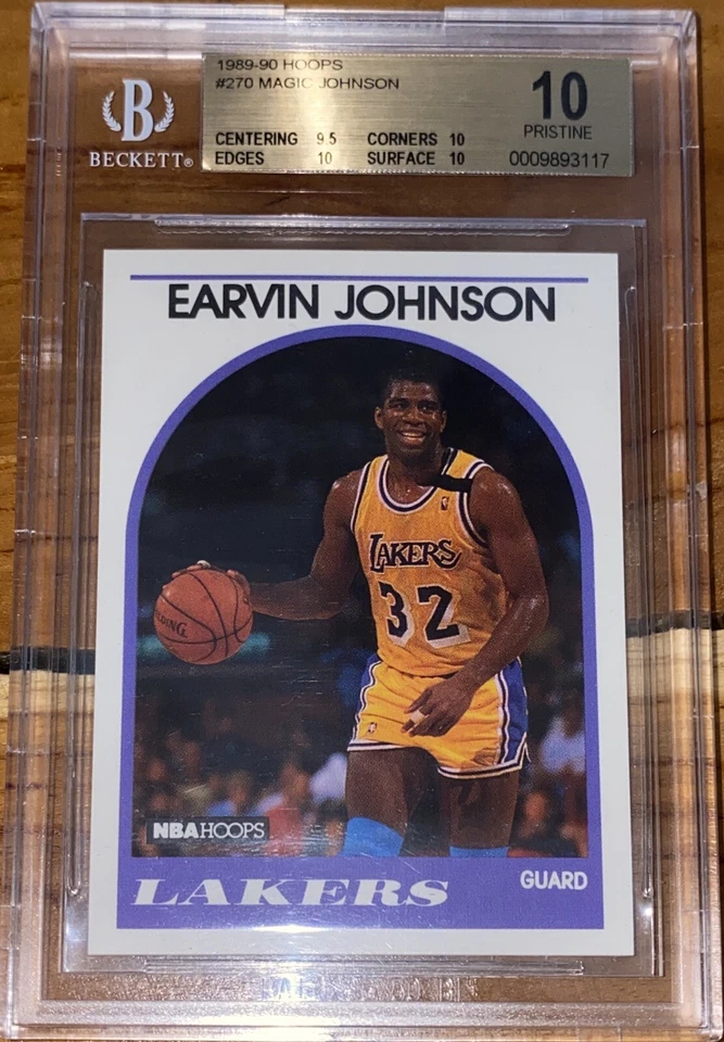 POP 1!🔥💎1989 Magic Johnson HOOPS #270 BGS 10 PRISTINE None Higher! topps fleer - Image 2 of 4