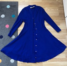 Jintys Vibrant Electric Cobalt Blue Acrylic 40s / 50s Style True Vintage Dress