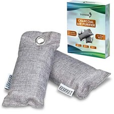 Air Freshener Purifier Charcoal Bags Natural Odour Absorber & Eliminator 2 Pack
