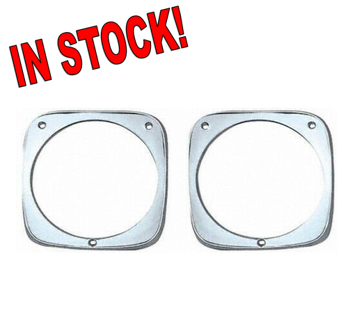 1964 1965 1966 Chevrolet C10 Pickup Chrome Headlight Bezels