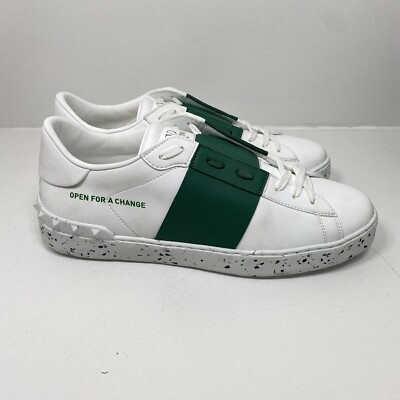 スニーカー Valentino Garavani  Sneakers Men Fabric White/Silver Valentino Garavani Open Color Block Leather Sneakers, White