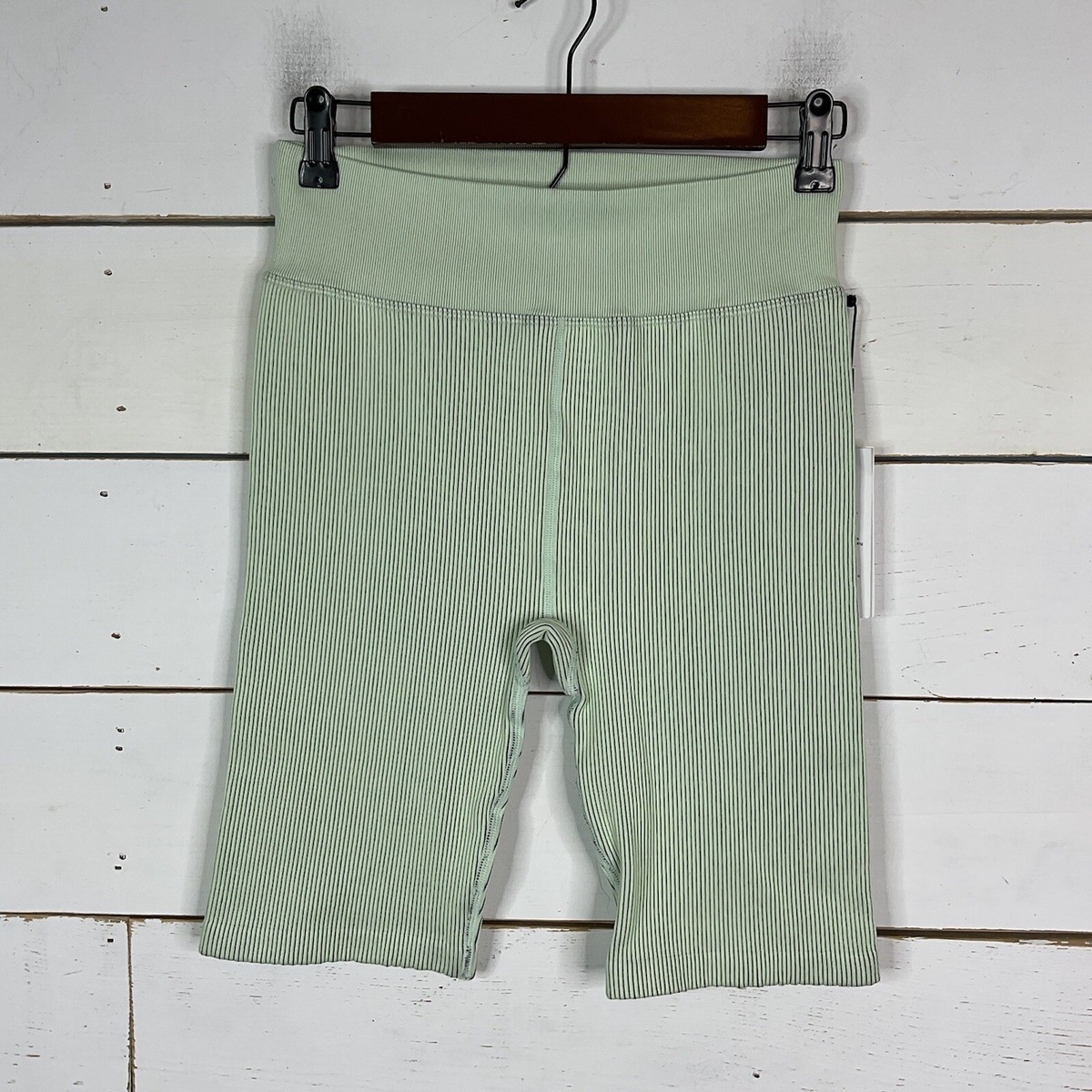 New Calvin Klein Activewear Bike Shorts High Waist Refresh Green Women's  Medium