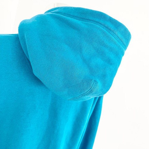 Nike Mens Zip Up Hooded Jacket Regular Fit Swoosh Blue Hoodie Size L - Picture 9 of 14