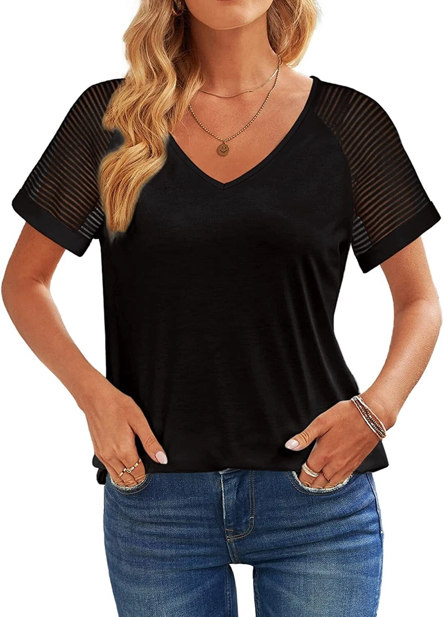 dressy v neck t shirts
