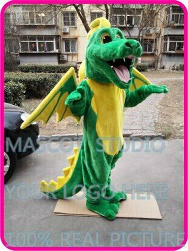DRACHE Maskottchen Kostüm Anzug Cosplay Party Spiel Kleid Outfit Werbung Halloween - Bild 3 von 4