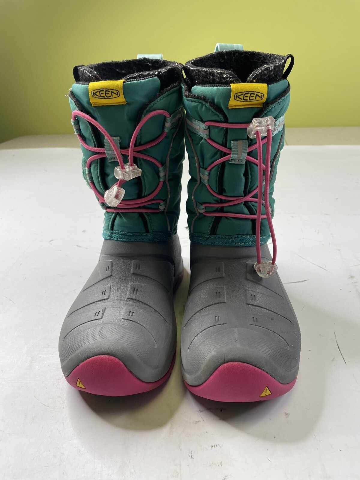 Stivali impermeabili Keen Lumi grandi bambini taglia 2 parasailing acqua polverosa sci neve pioggia