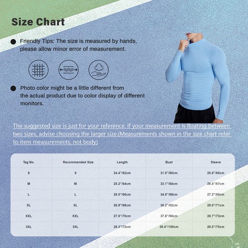 Men's Thermal Underwear Long Sleeve Base Top Layer Shirts Turtleneck Undershirt - Picture 64 of 115