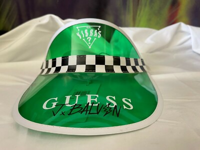 NWT Guess X J Balvin Vibras Tour Visor Hat Limited Edition Green