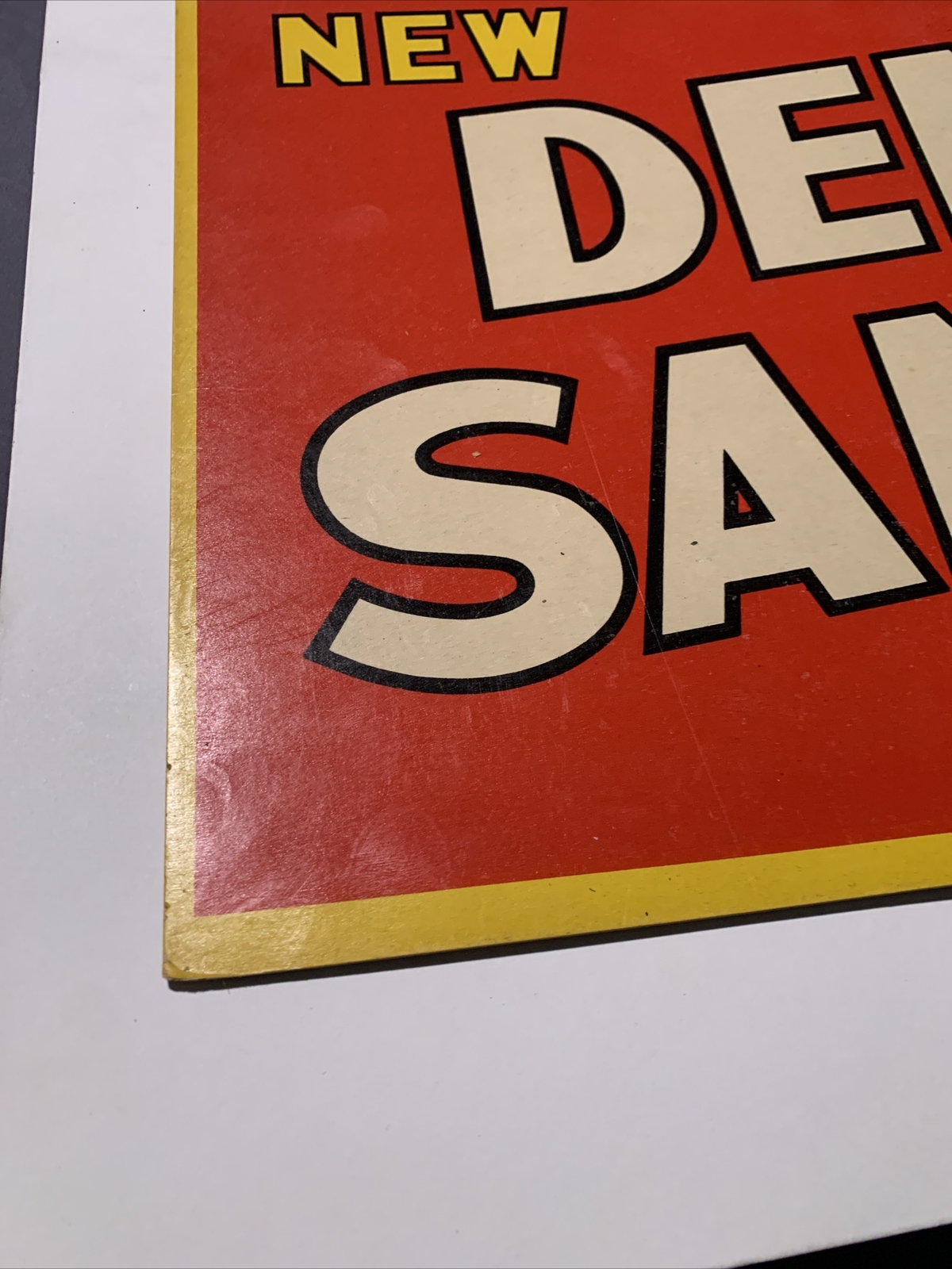 Vintage Original ‘New Denver Sandwich Candy’ 5c Mercantile Red White