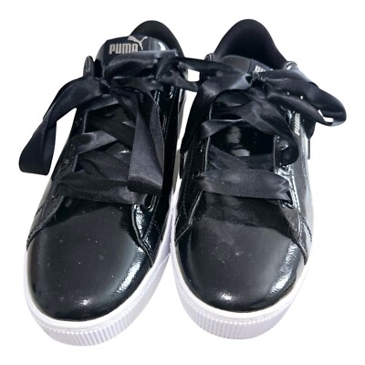   PUMA Vikky Platform Ribbon Sneaker   Schwarz Glänzend   Gr. 40,5   NP 70  