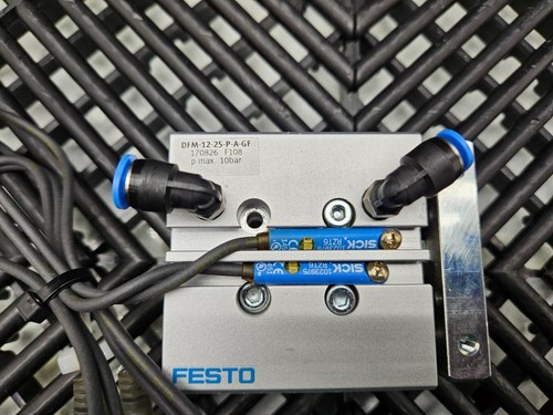 Festo DFM-12-25-P-A-GF Pneumatic Cylinder 25mm Stroke Double Acting Double Rod - Picture 3 of 8